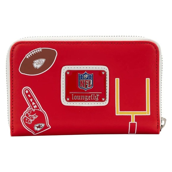 Loungefly Kansas City Chiefs Zip-Around Wallet - Picture 2 of 3